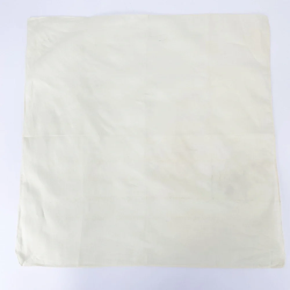 Christian Dior Vintage Cream Buttercream Yellow Cotton Handkerchief Scarf